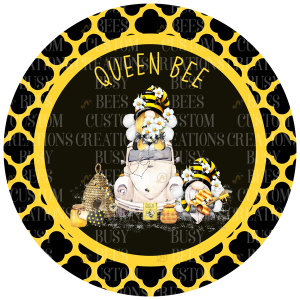 Queen Bee Wreath  Sign