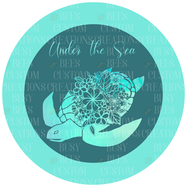 Under the Sea Turtle Wreath Sign