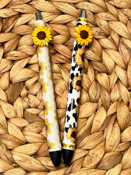 Sunflower Glitter Pens