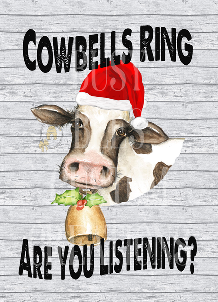 Cowbells Ring are you Listening? Cow Wreath Sign – Busy Bees